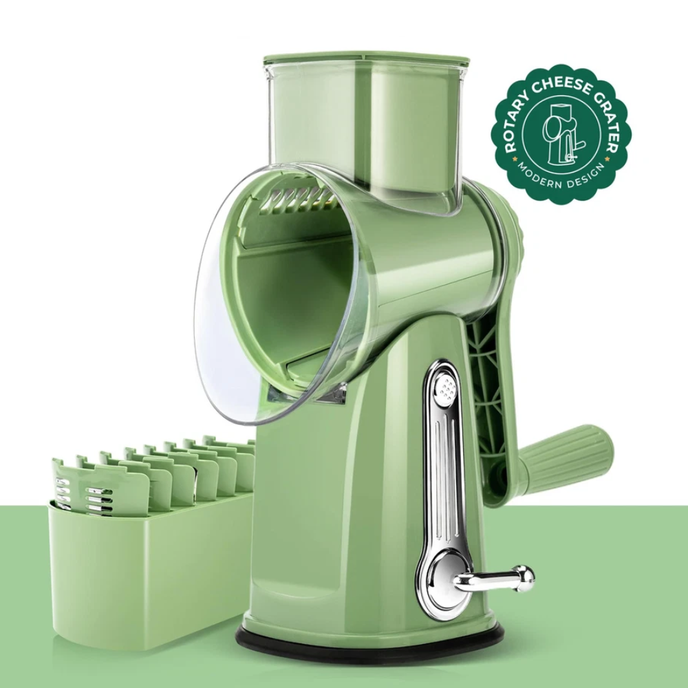 5 in 1 Rotary Cheese Grater Vegetable Slicer