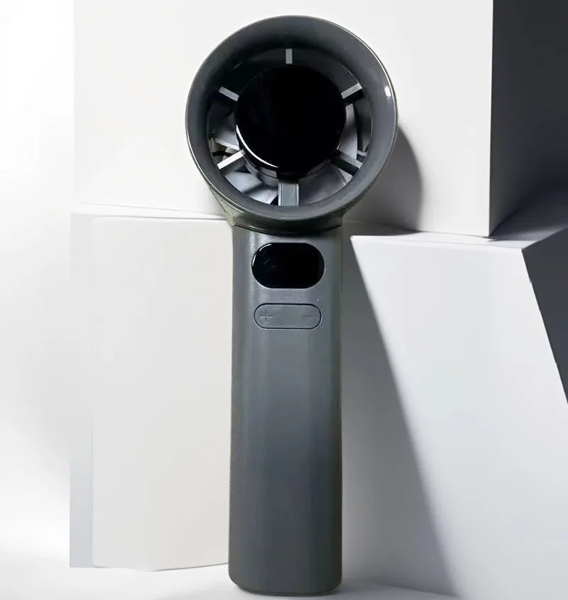 Portable Hand Fan , 120 Wind Speeds, Mini Bladeless Handheld Fan, USB Rechargeable Personal Highspeed Fans, Electric Eyelash Fan