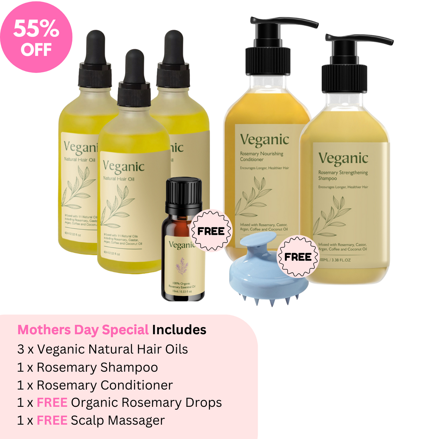 Mothers Day Sale -  Natural Hair Growth Oil