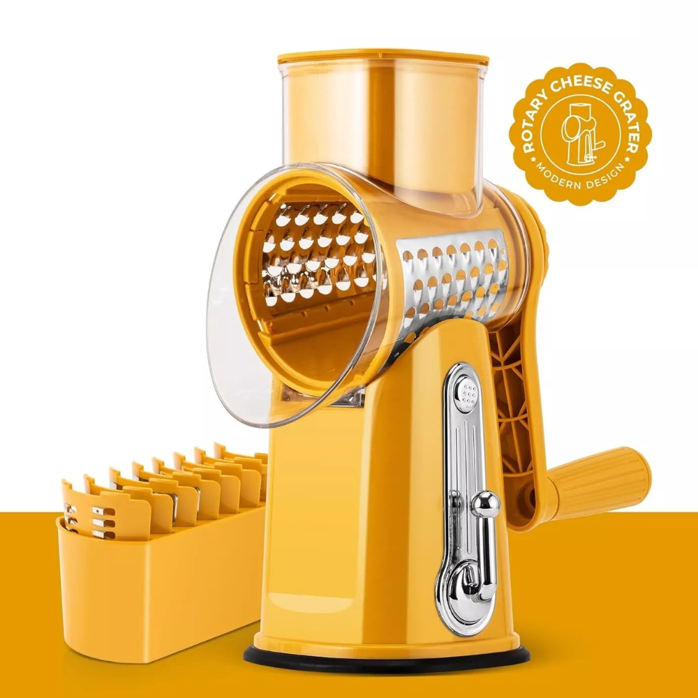 5 in 1 Rotary Cheese Grater Vegetable Slicer